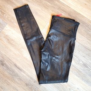 Spanx Faux Leather Leggings L Tall
